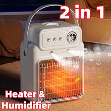 Load image into Gallery viewer, 1200W 2 In 1 Efficient Room Heater Humidifying Table Heater Overheating Protections Heater Indoor Heater Suitable For Offices
