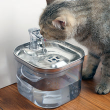 Load image into Gallery viewer, Pet Cat Dog Stainless Steel Automatic Circulation Water Dispenser Intelligent Fountain Pets Accessories
